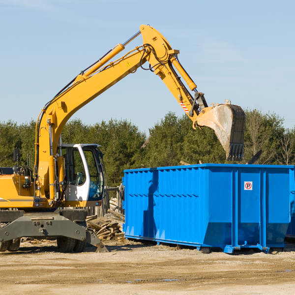 can i choose the location where the residential dumpster will be placed in Avilla AR